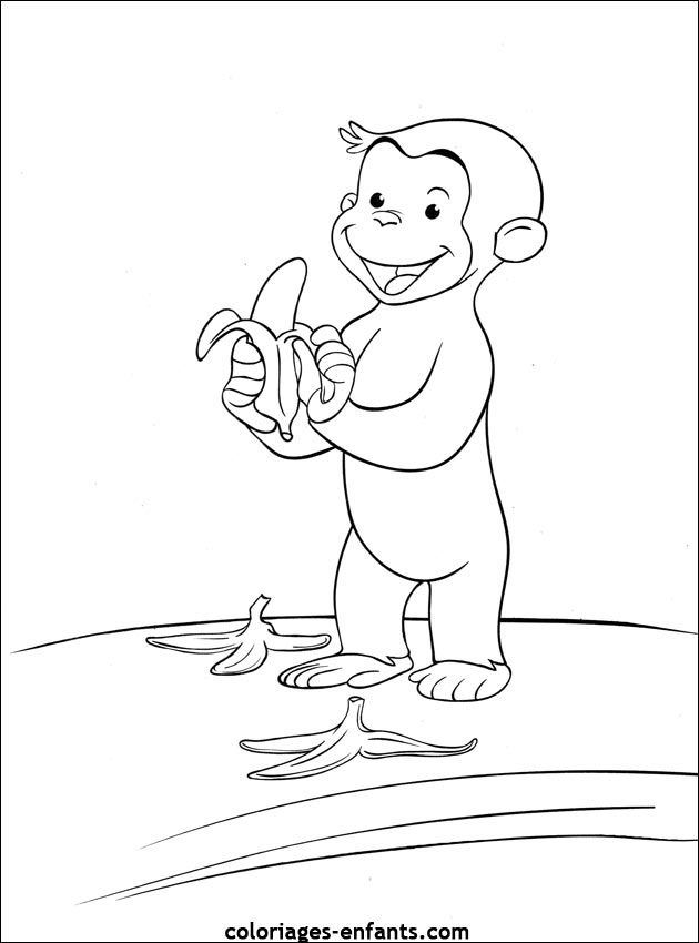 coloriage de singe