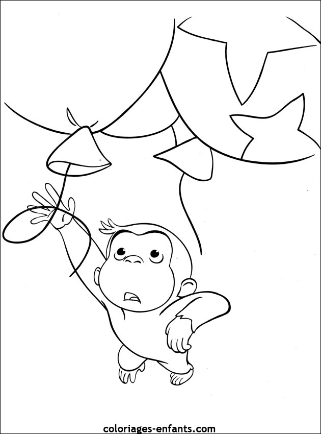 coloriage de singe