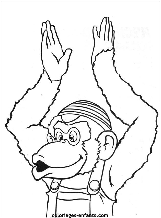 coloriage de singe