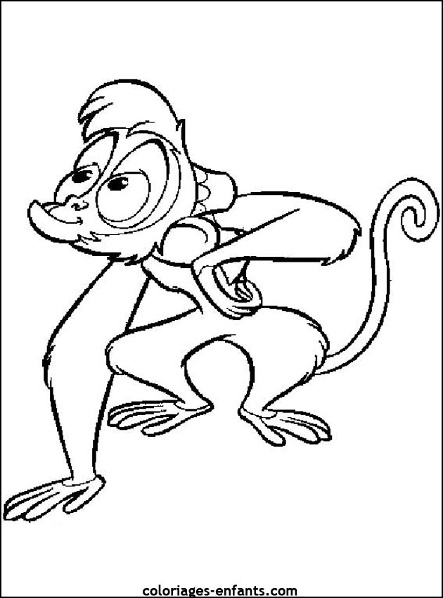 coloriage de singe