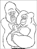 Coloriages de singes