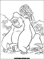 Coloriages de singes