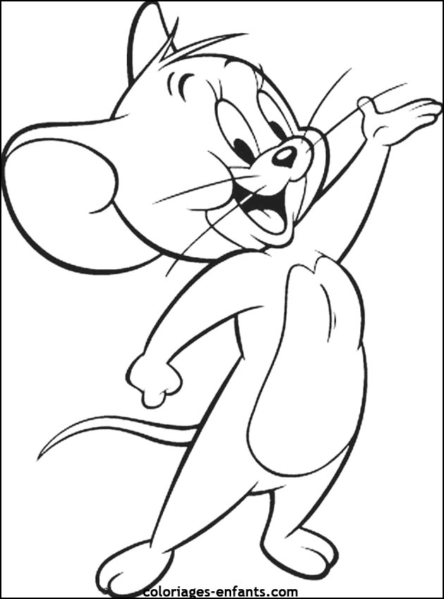 coloriage de souris - dessin d'animaux  colorier