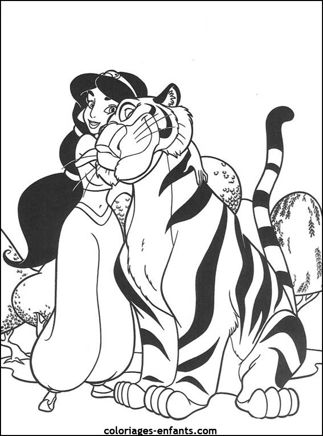 coloriage de tigre - dessins d'animaux  imprimer