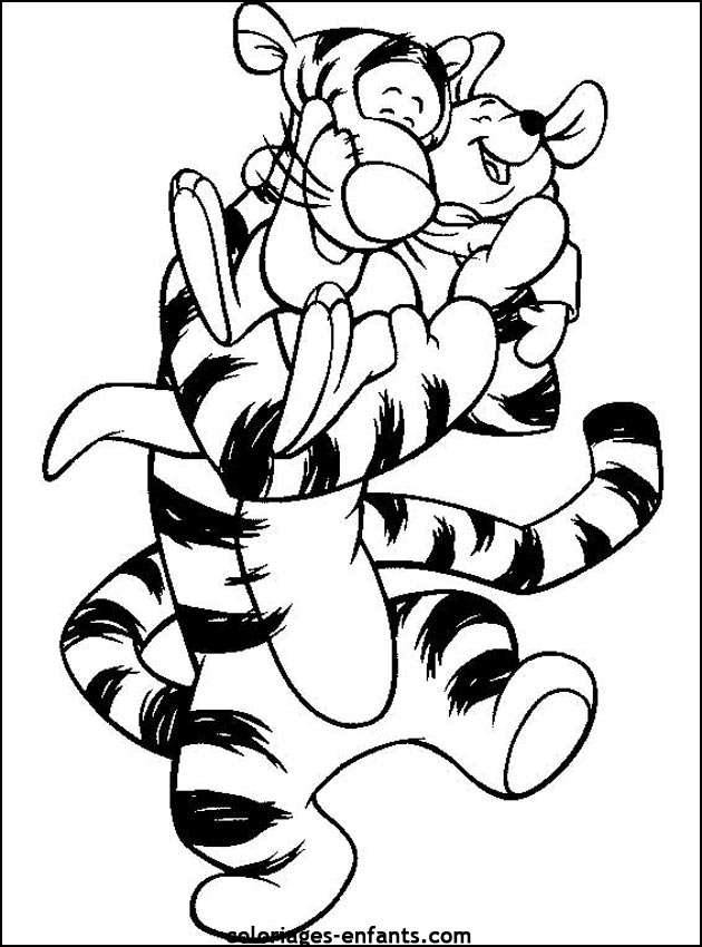 coloriage de tigre - dessins d'animaux  imprimer