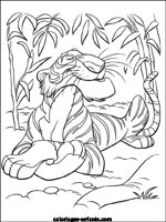 Coloriages de tigres