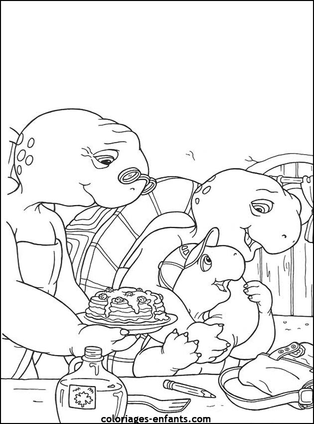 coloriage de tortues - dessins d'animaux  imprimer