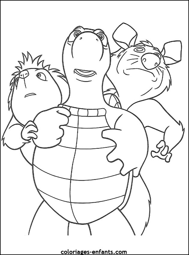 coloriage de tortues - dessins d'animaux  imprimer