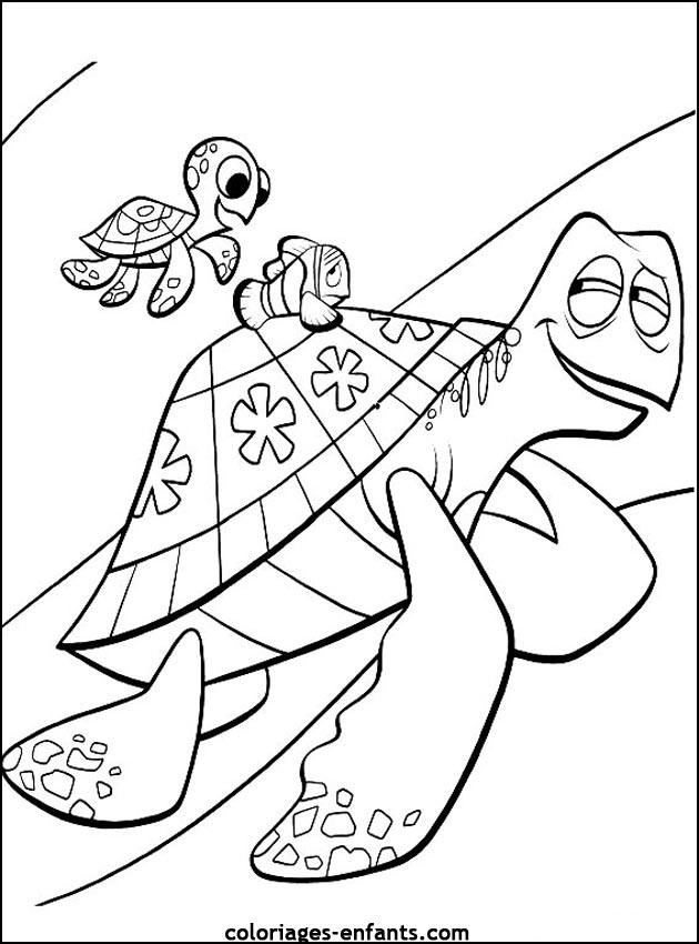 coloriage de tortues - dessins d'animaux  imprimer