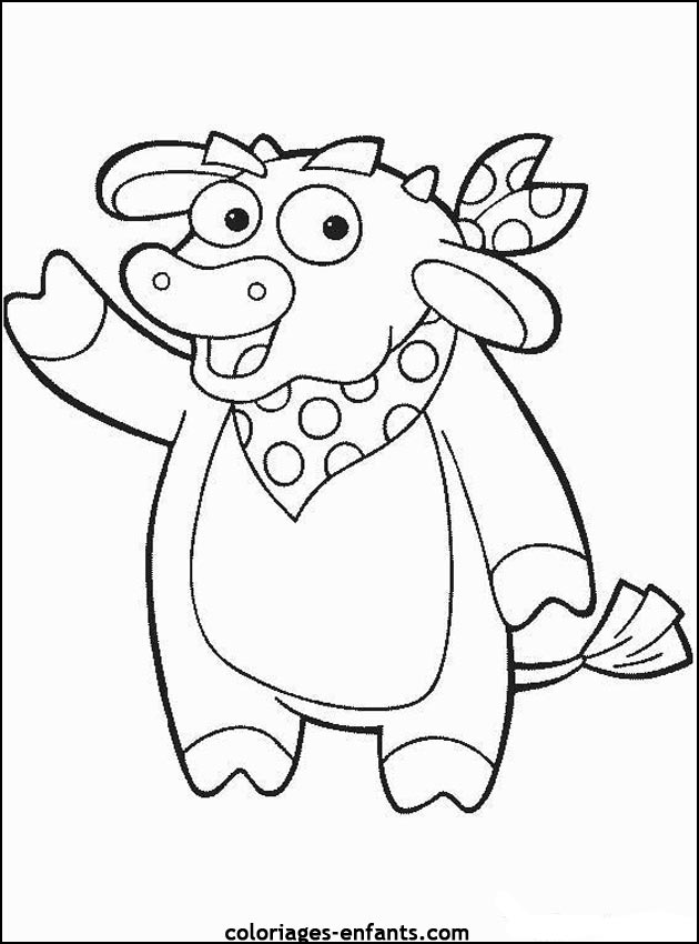 coloriage de vache - dessins d'animaux  imprimer pour enfant