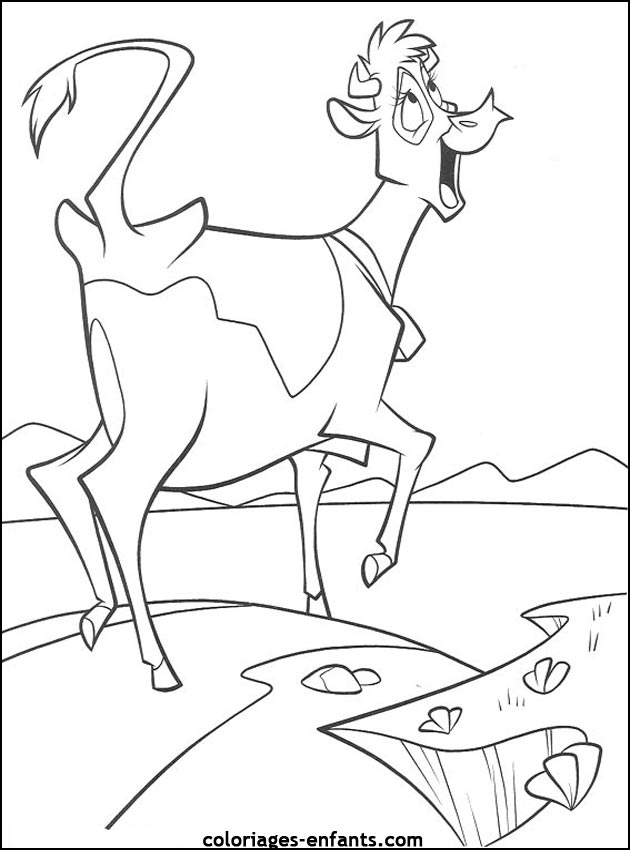 coloriage de vache - dessins d'animaux  imprimer pour enfant