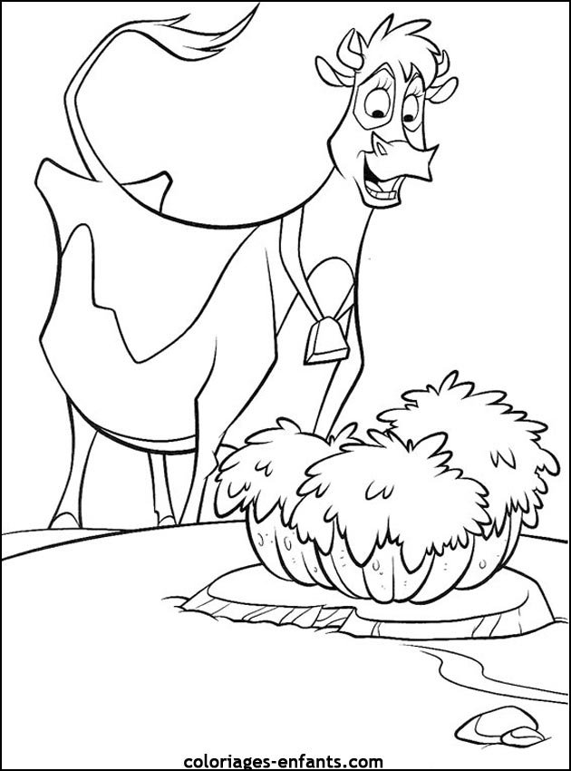 coloriage de vache - dessins d'animaux  imprimer pour enfant