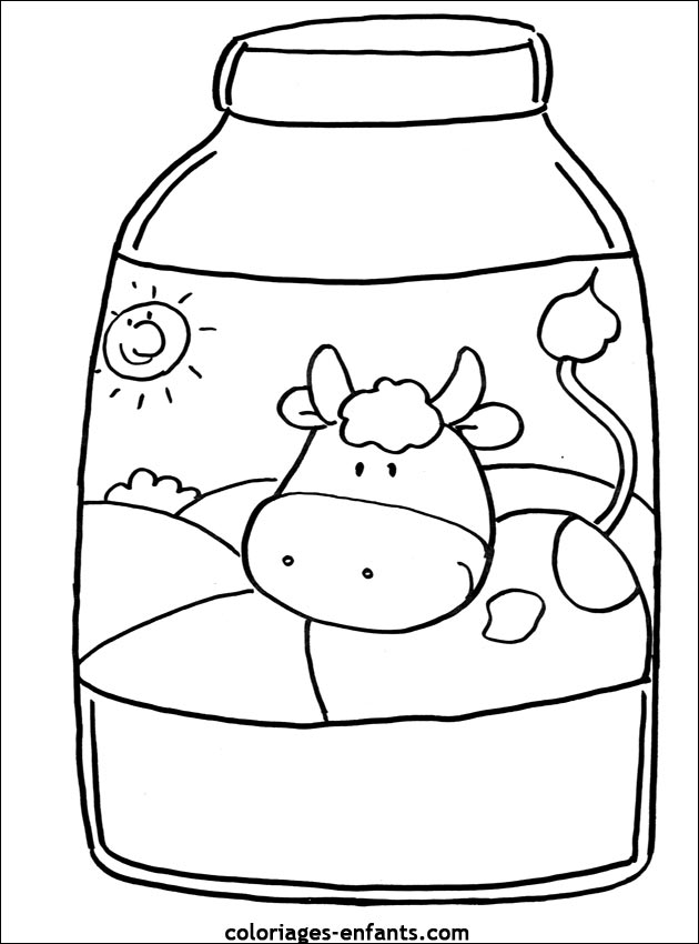 coloriage de vache - dessins d'animaux  imprimer pour enfant