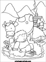 Coloriages de vaches