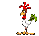 gif animé de poule