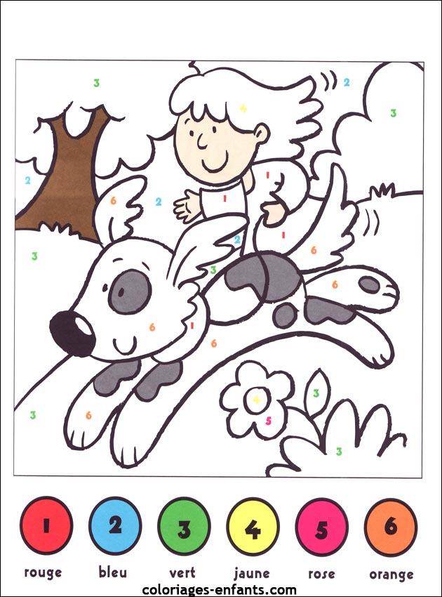 jeux de chiens pour coloriages-enfants