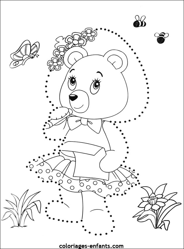 Jeux d'ours sur coloriages-enfants.com