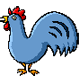 gifs animés de poules, coqs et poussins