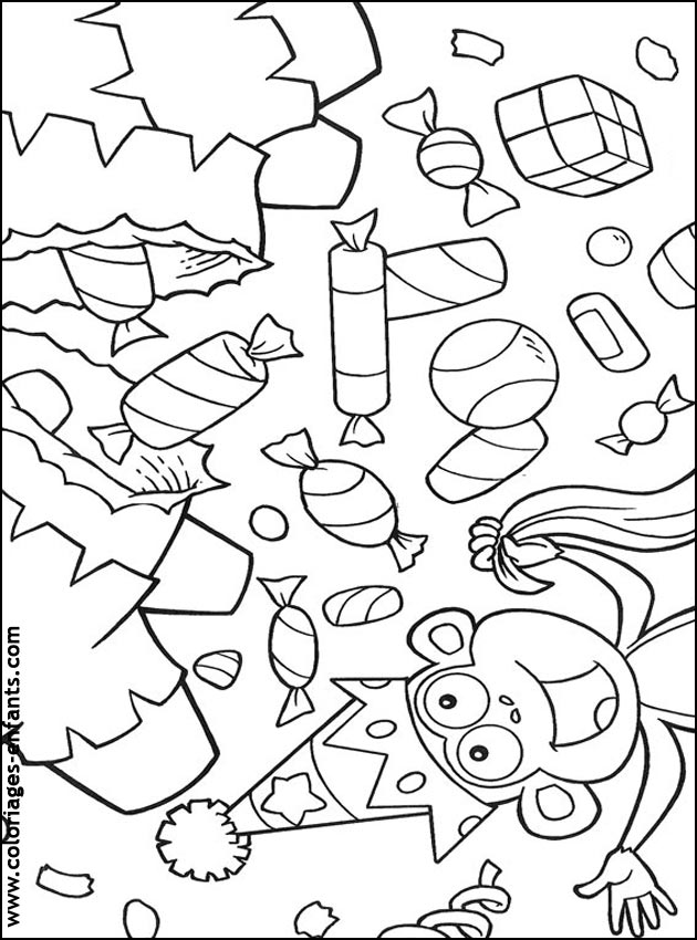 coloriage d'anniversaire de coloriages-enfants.com