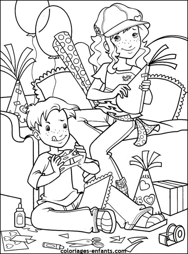 coloriage d'anniversaire de coloriages-enfants.com