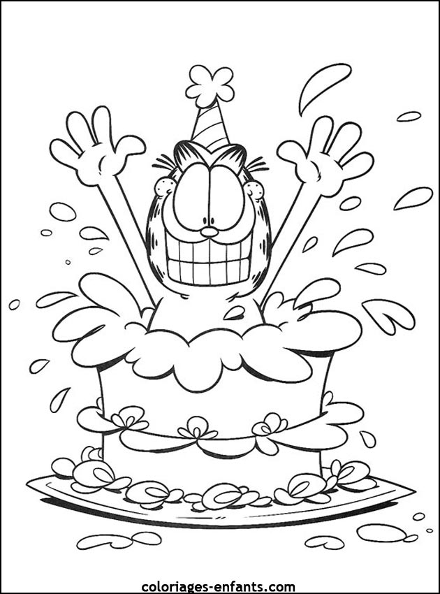 coloriage d'anniversaire de coloriages-enfants.com