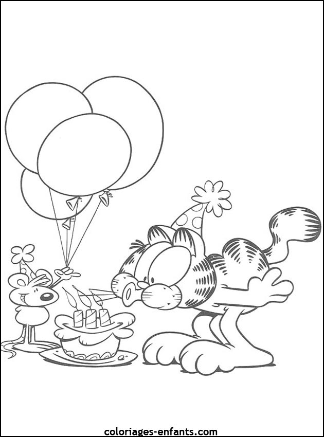 coloriage d'anniversaire de coloriages-enfants.com