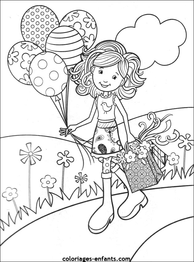 coloriage d'anniversaire de coloriages-enfants.com