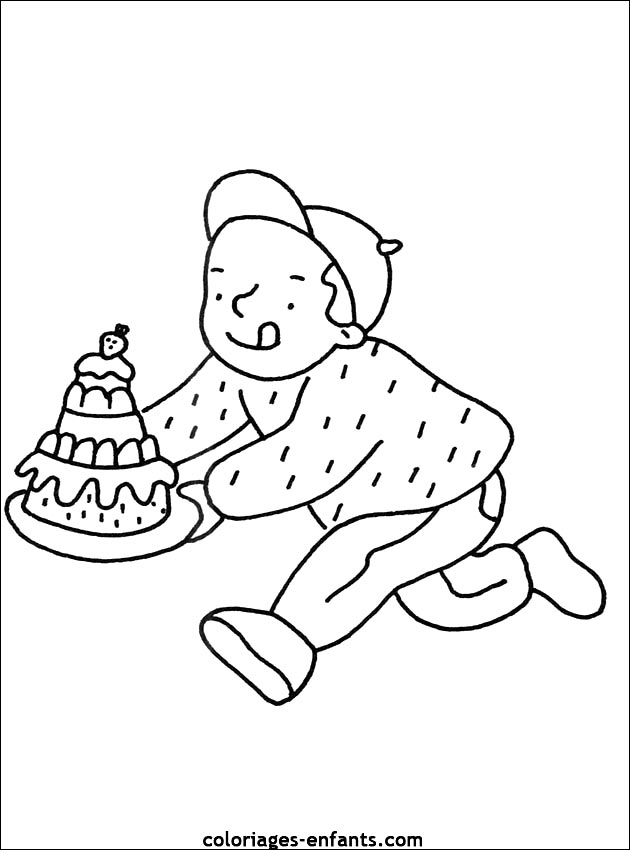 coloriage d'anniversaire de coloriages-enfants.com