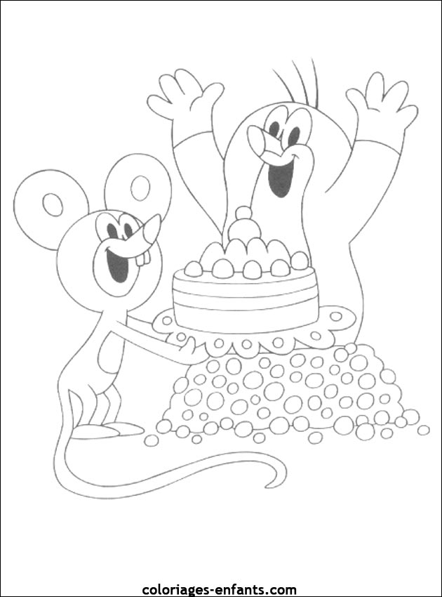 coloriage d'anniversaire de coloriages-enfants.com