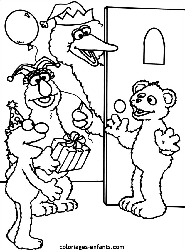 coloriage d'anniversaire de coloriages-enfants.com