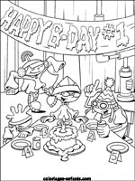 Coloriages d'anniversaire