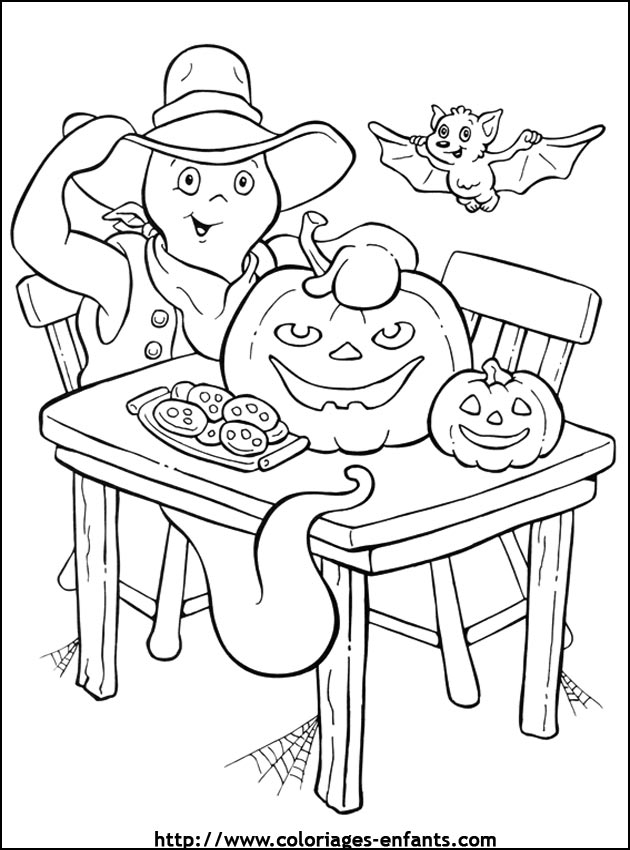 imprime ce coloriage d'halloween