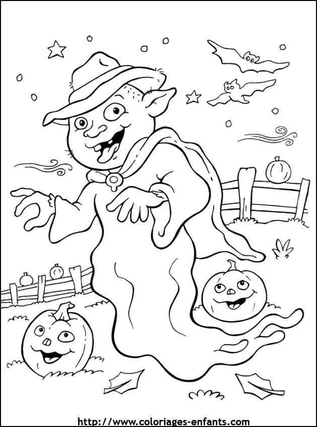 imprime ce coloriage d'halloween