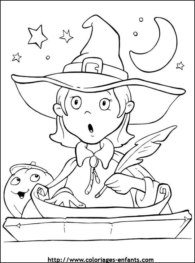 imprime ce coloriage d'halloween