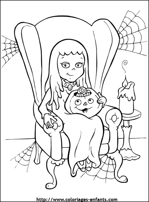 imprime ce coloriage d'halloween