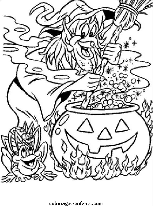 imprime ce coloriage d'halloween