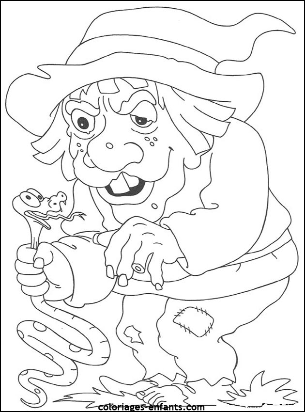 imprime ce coloriage d'halloween