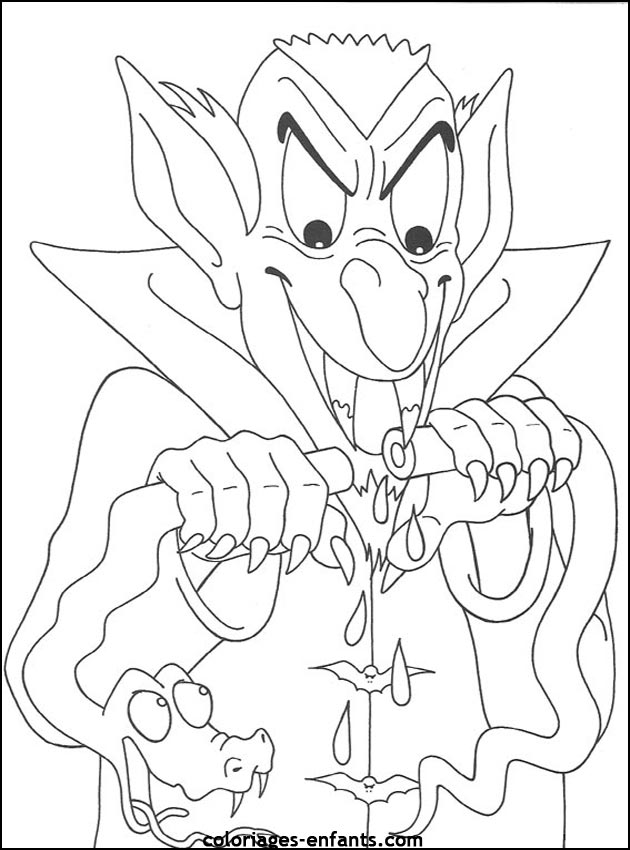 imprime ce coloriage d'halloween