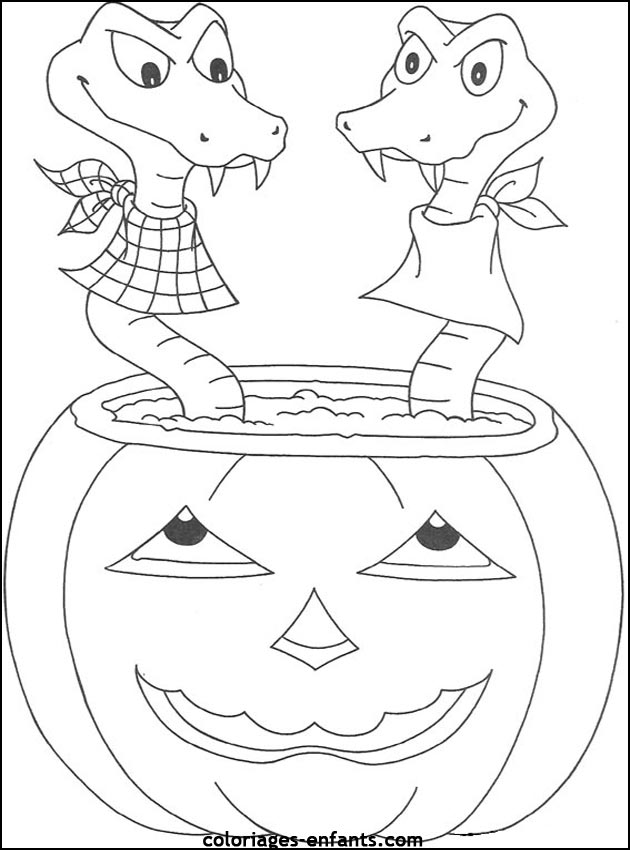 imprime ce coloriage d'halloween