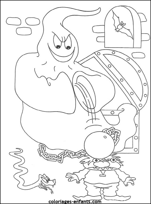 imprime ce coloriage d'halloween