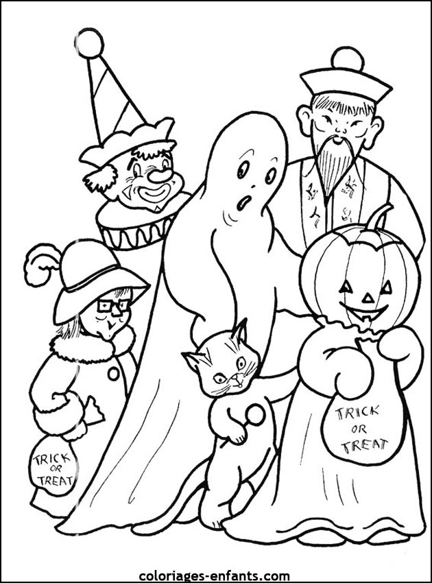 imprime ce coloriage d'halloween