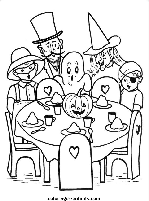 imprime ce coloriage d'halloween