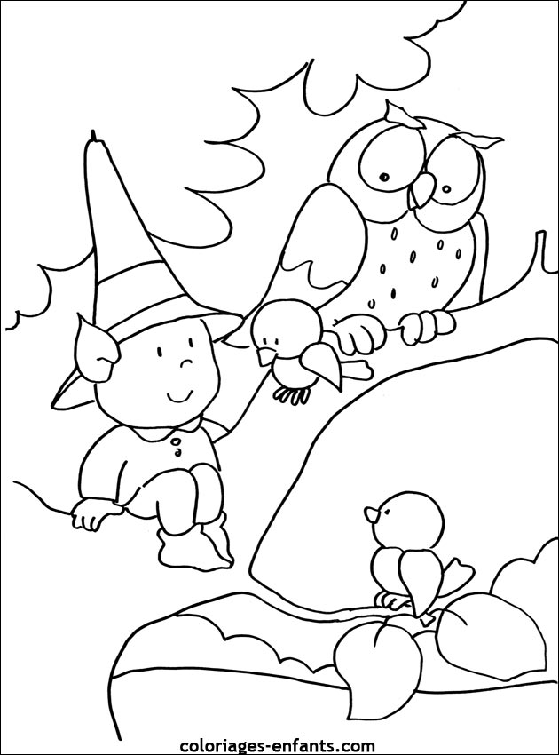 imprime ce coloriage d'halloween