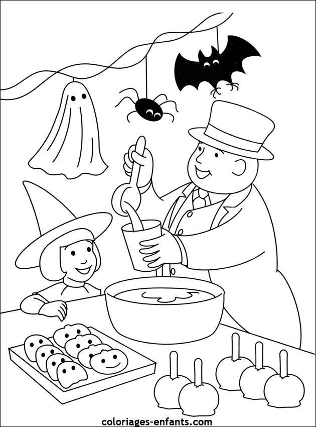 imprime ce coloriage d'halloween