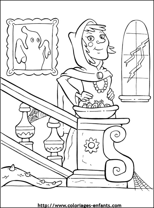 imprime ce coloriage d'halloween