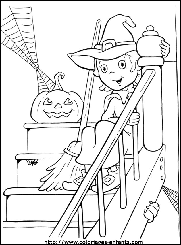 imprime ce coloriage d'halloween