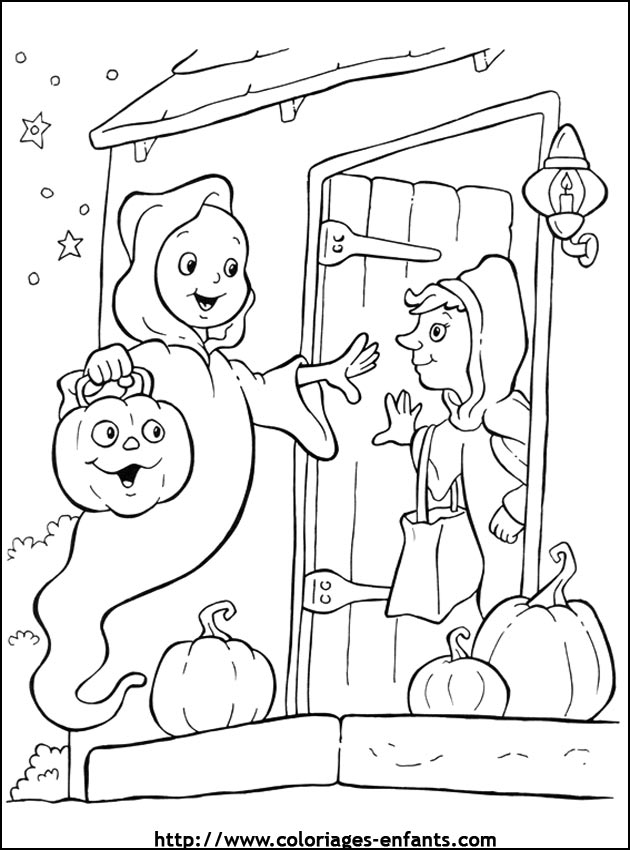 imprime ce coloriage d'halloween