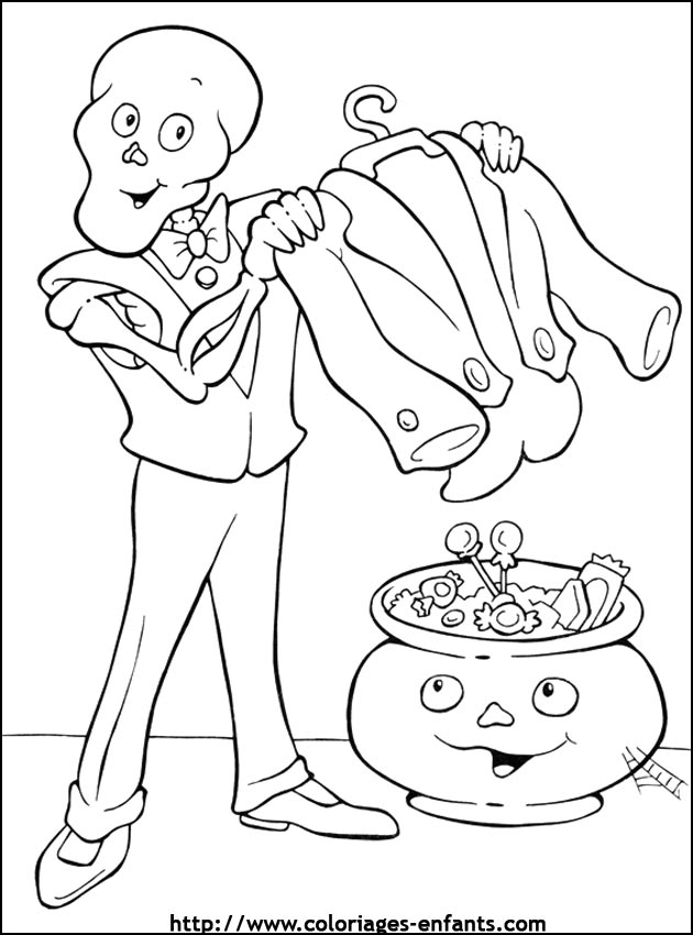 imprime ce coloriage d'halloween