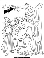 Coloriages d'halloween