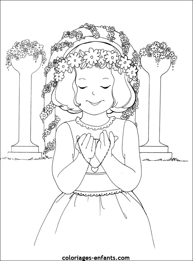 coloriage de mariage